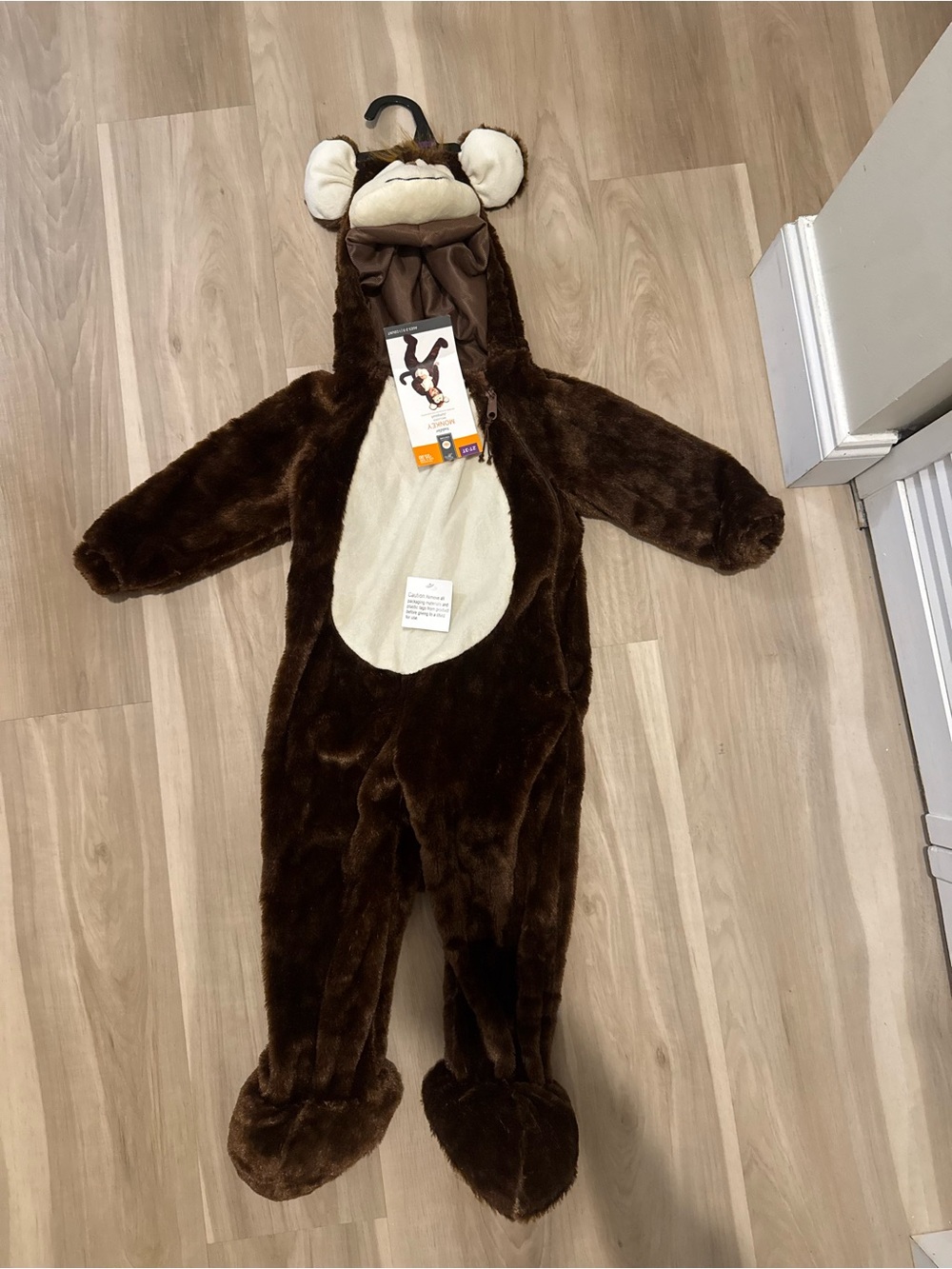 Target Brown Monkey Plush Costume with Cream Belly